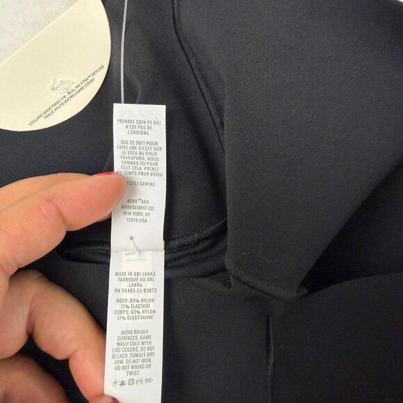 OFFLINE by Aerie Real Me XTRA 7/8 High Rise Legging Black Small Short NWT - Picture 7 of 14